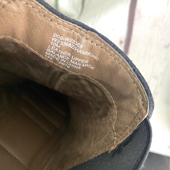 White Mountain Women’s HAMMOND Black Suede Leather Ankle Boot 10M With Box - Picture 10 of 10